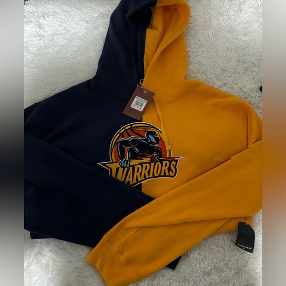 Mitchell &Ness Men’s Sweater h golden Warriors - Picture 5 of 7